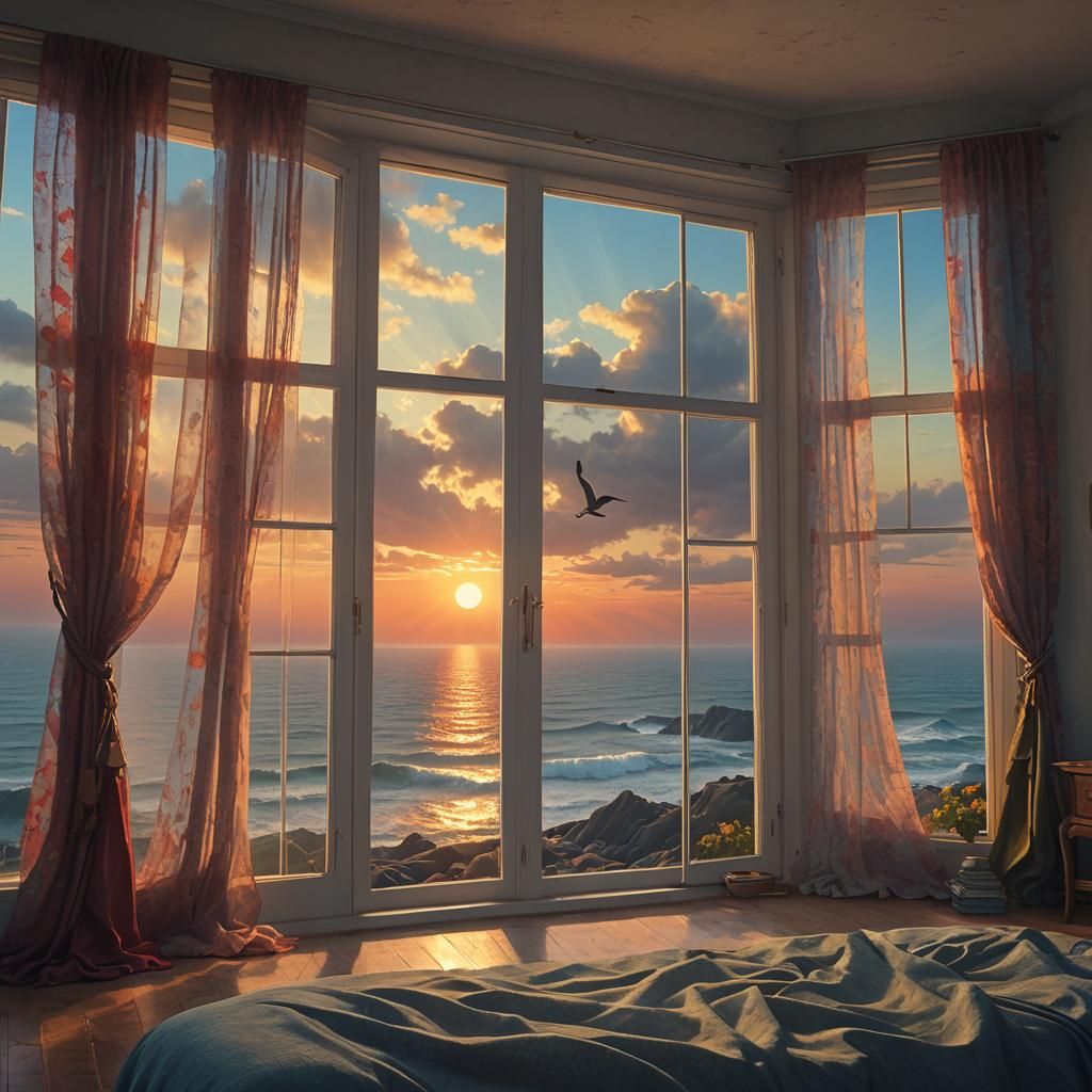 Peaceful Coastal House with Sunrise View