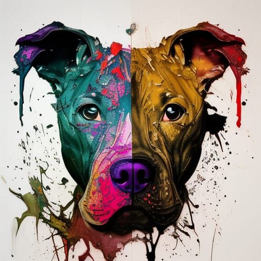 Pitbull - AI Generated Artwork - NightCafe Creator