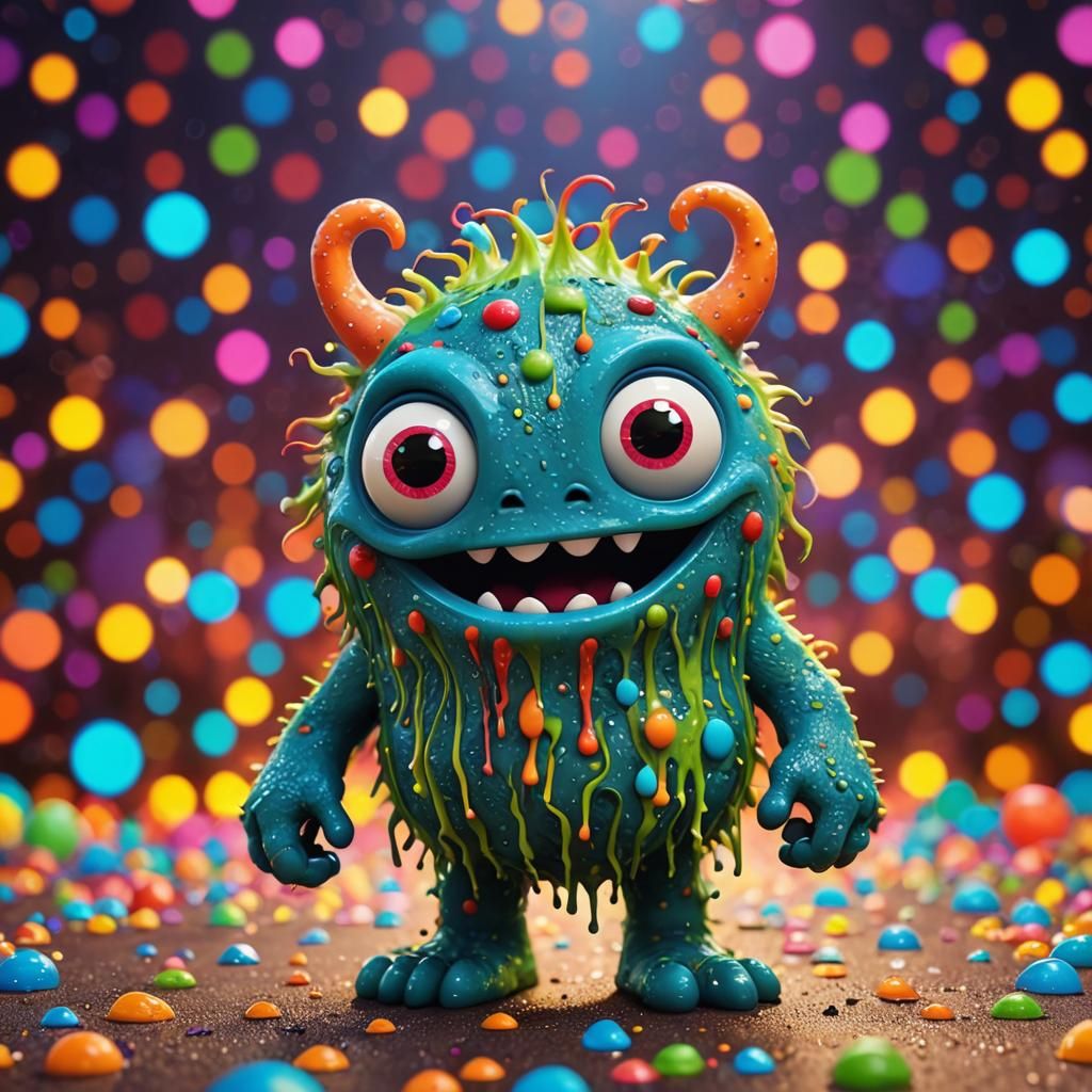 This Snot Monster wants to play - AI Generated Artwork - NightCafe Creator