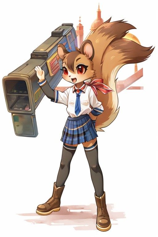 Squirrel Bad Fur Day Alt