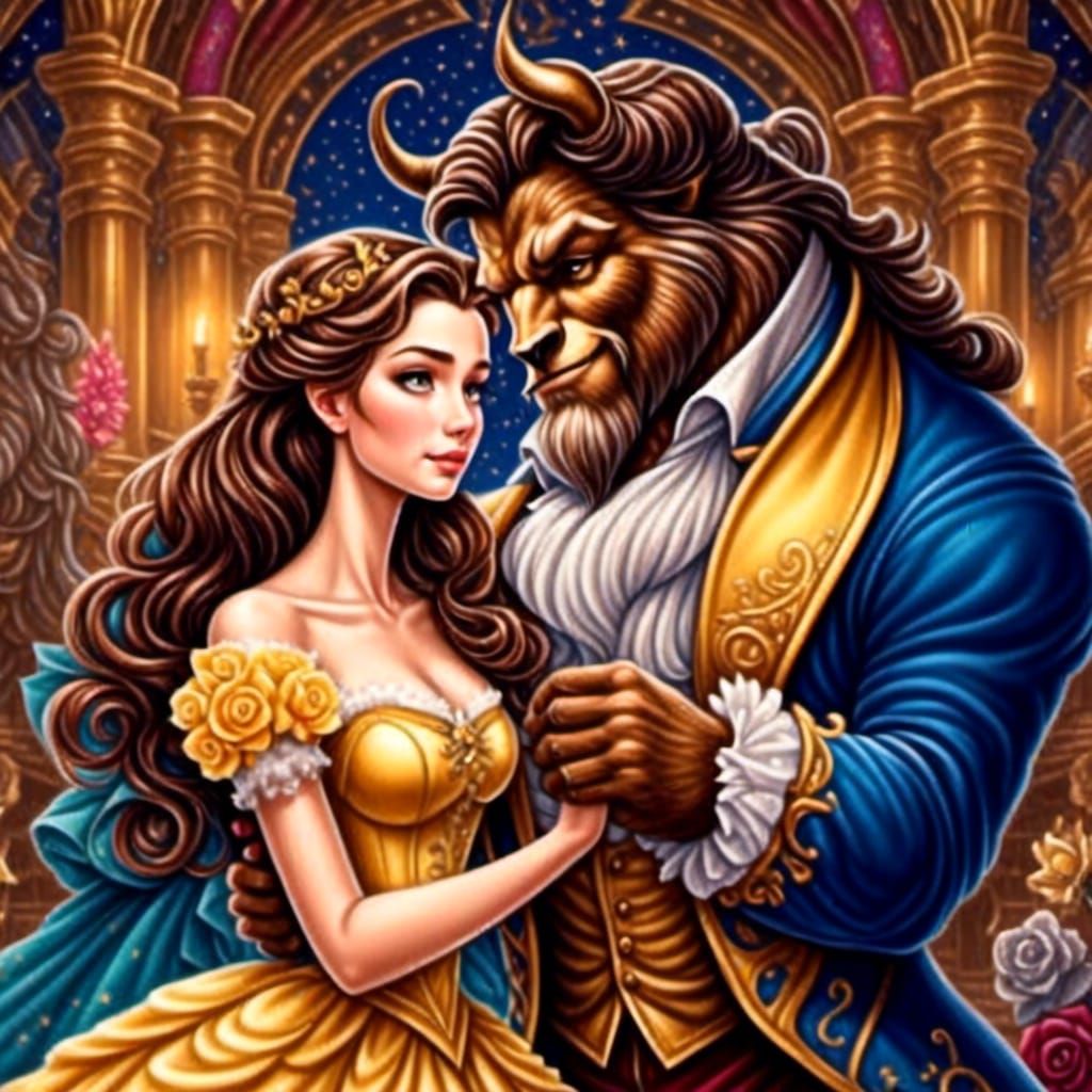 Beauty and the beast - AI Generated Artwork - NightCafe Creator