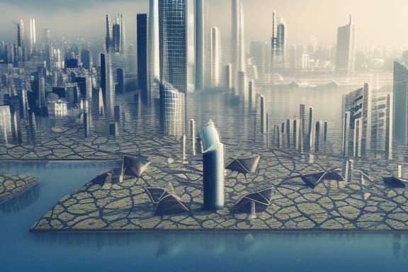 futuristic city survival earth