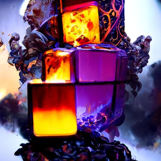 Nuclear Exploding Rubik's Cube