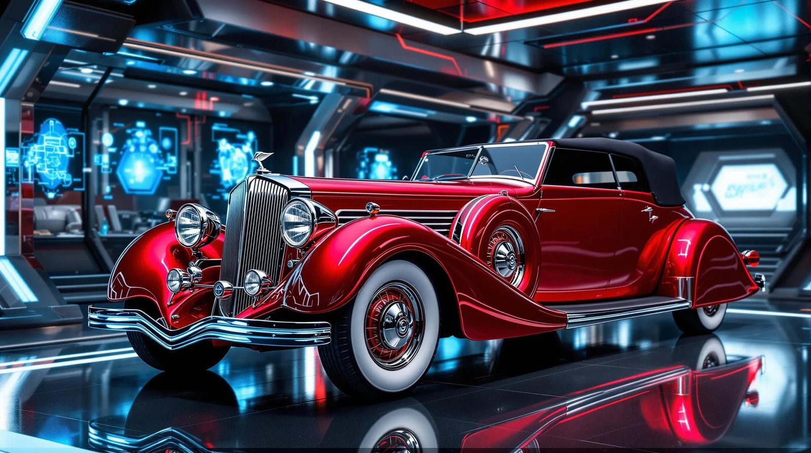 Futuristic 1935 Duesenberg II Model SJ Torpedo Phaeton  by @Jaybee