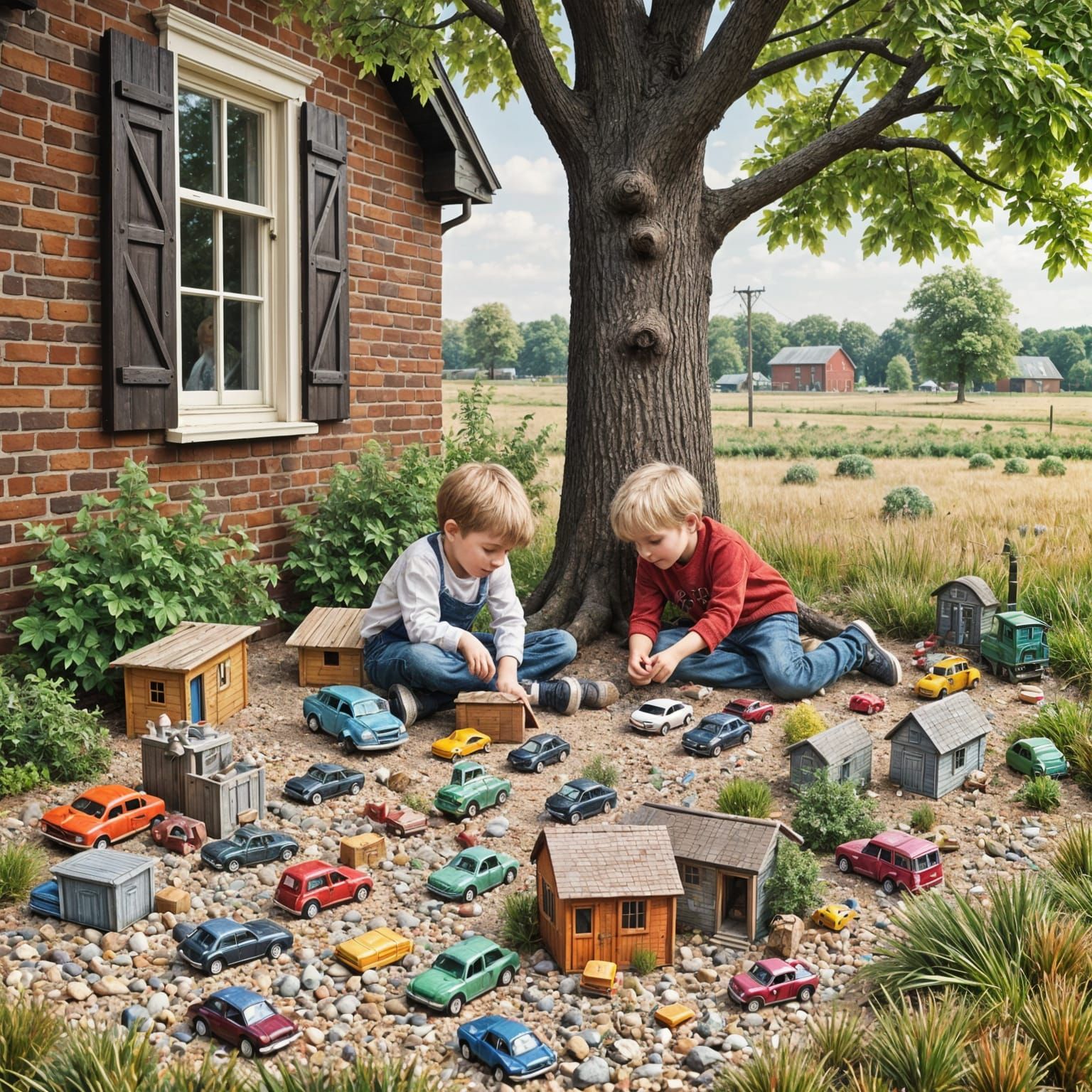 Long Summer Days Playing Little Cars with My Cousin  by @virtuadept