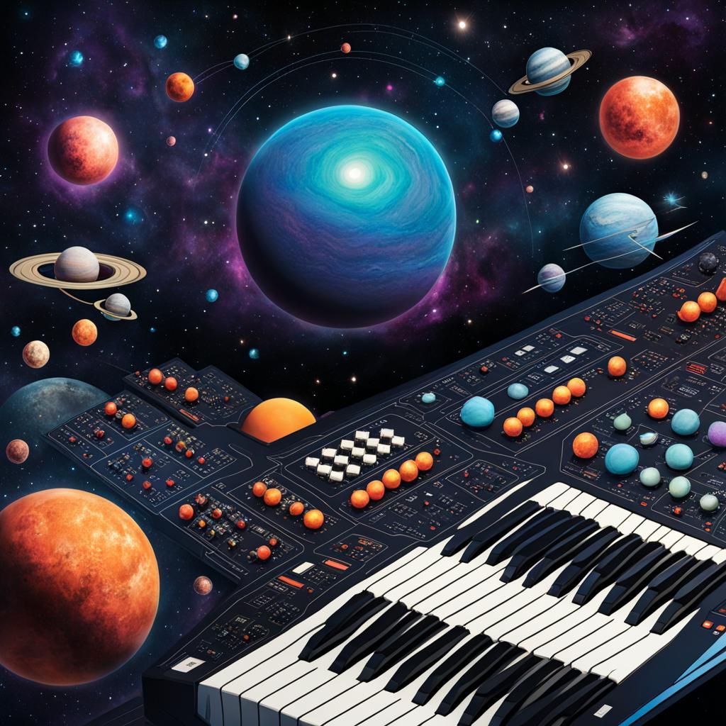 analog synth gemstones outerworld space