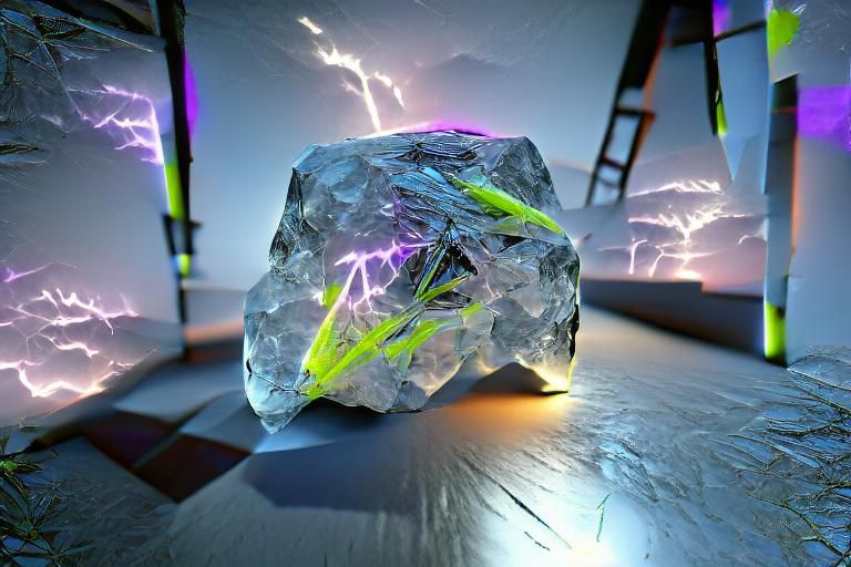 Ball of tinfoil in the microwave AI Generated Artwork NightCafe Creator