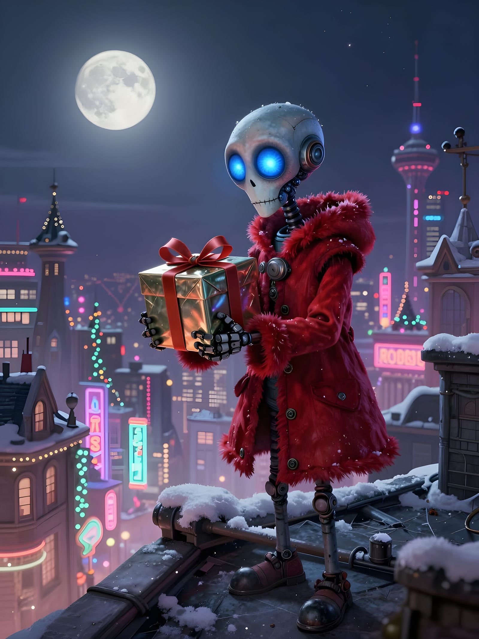 Tin Heart Nocturne: A Clockwork Automaton's First Christmas