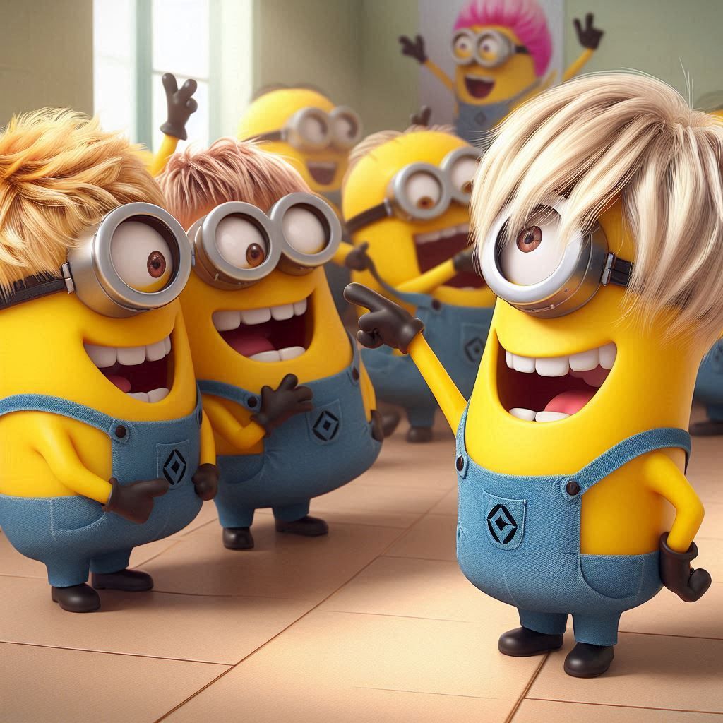 Minions having fun