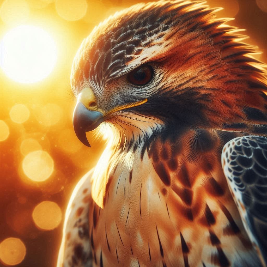 Close up from a hawk