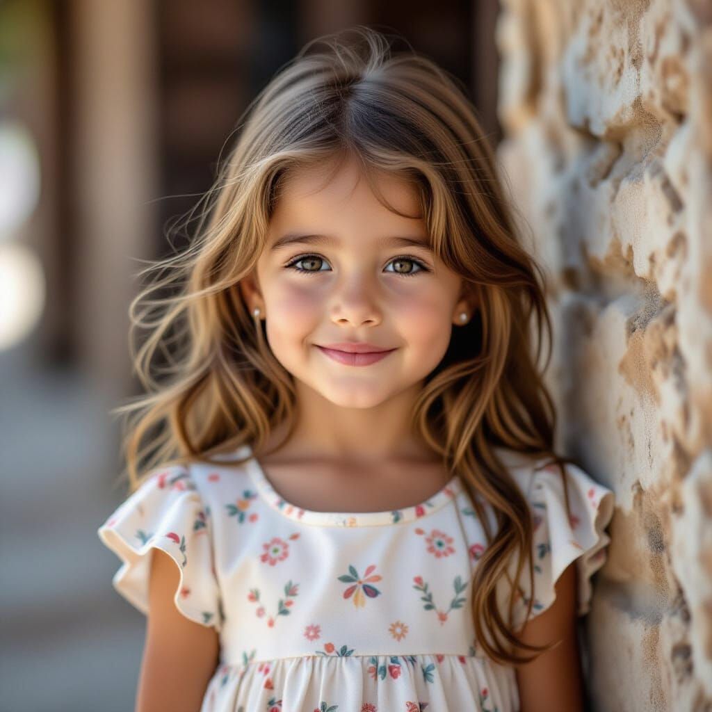 Young Girl in Modest Clothing