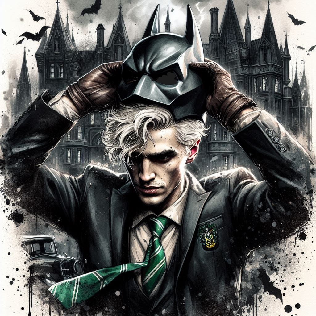 Draco Malfoy as Batman
