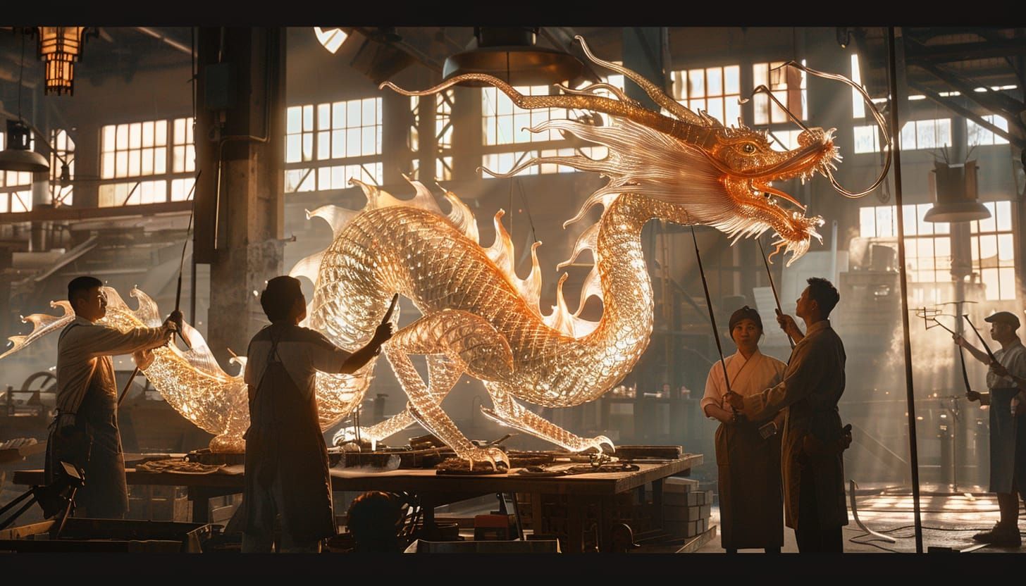 Blown Glass Dragon