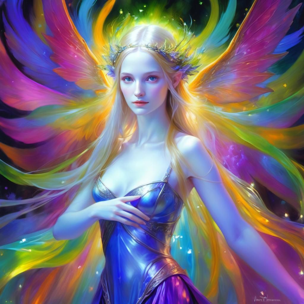 Ethereal Elven Portrait in a Dreamscape