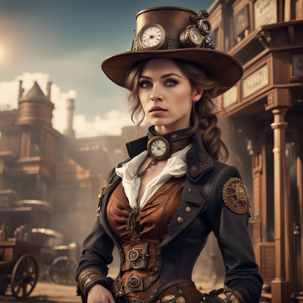 Dressed to impress in the Wild West - AI Generated Artwork - NightCafe ...