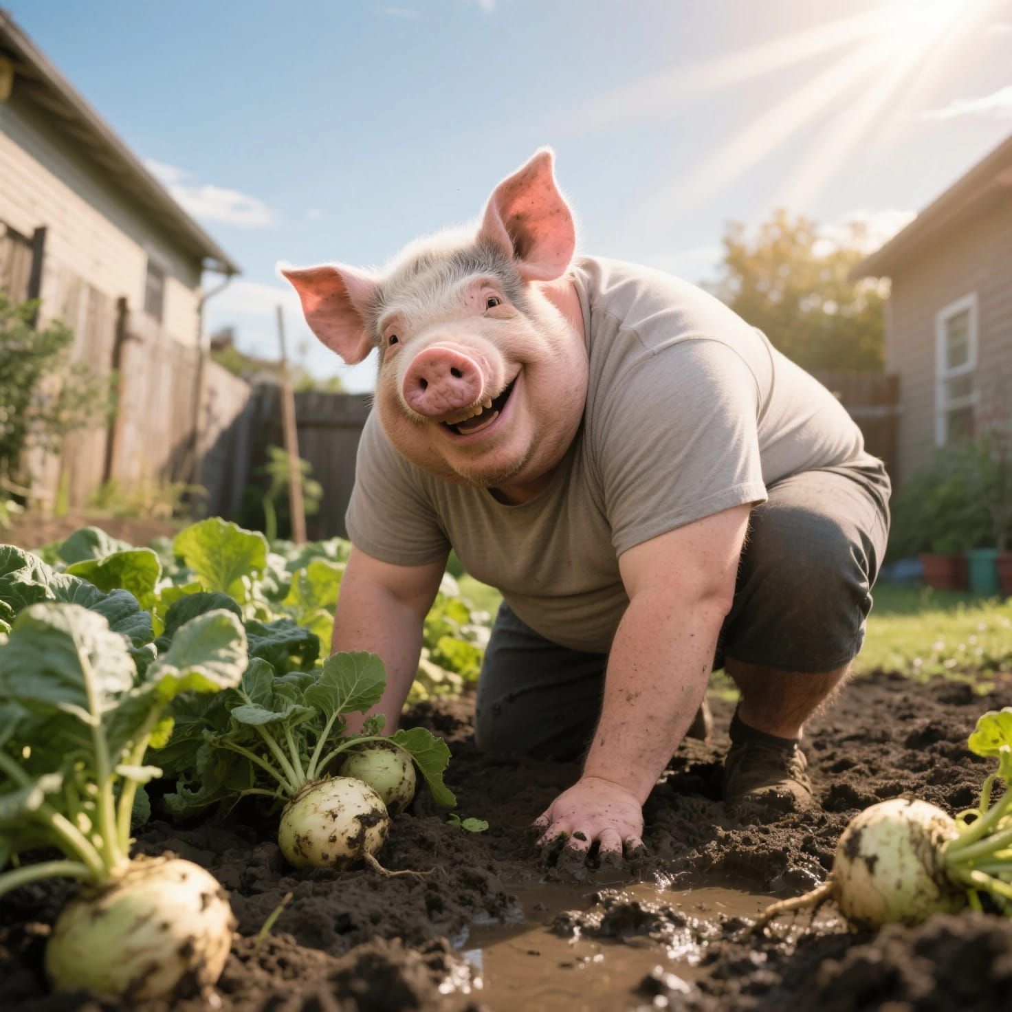 Singing his song of roots and noses ... (6 versions)