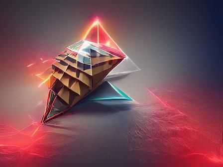 Pyramid Behance HD 8K 3D geometric