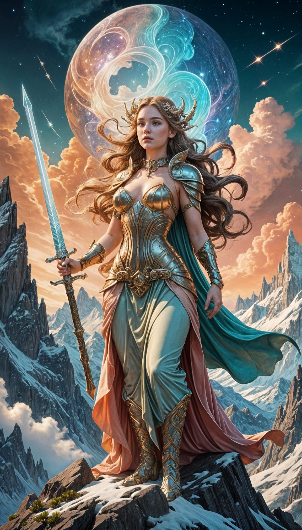 Elven Warrior by QueenQuill   by @QueenQuill