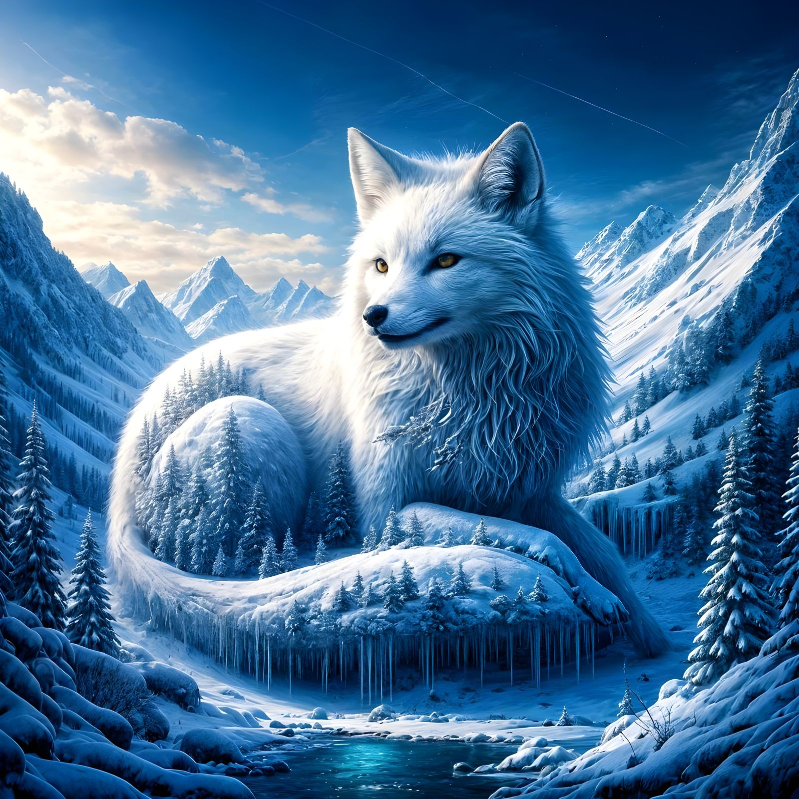 Winter realm fox