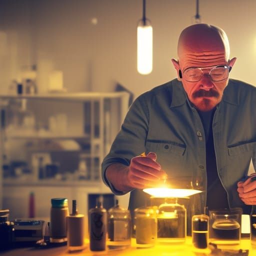 His lab