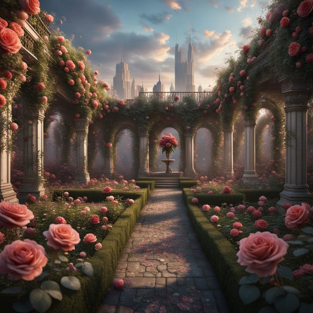 Urban rose garden  by @Ruusuhelmi Suominen