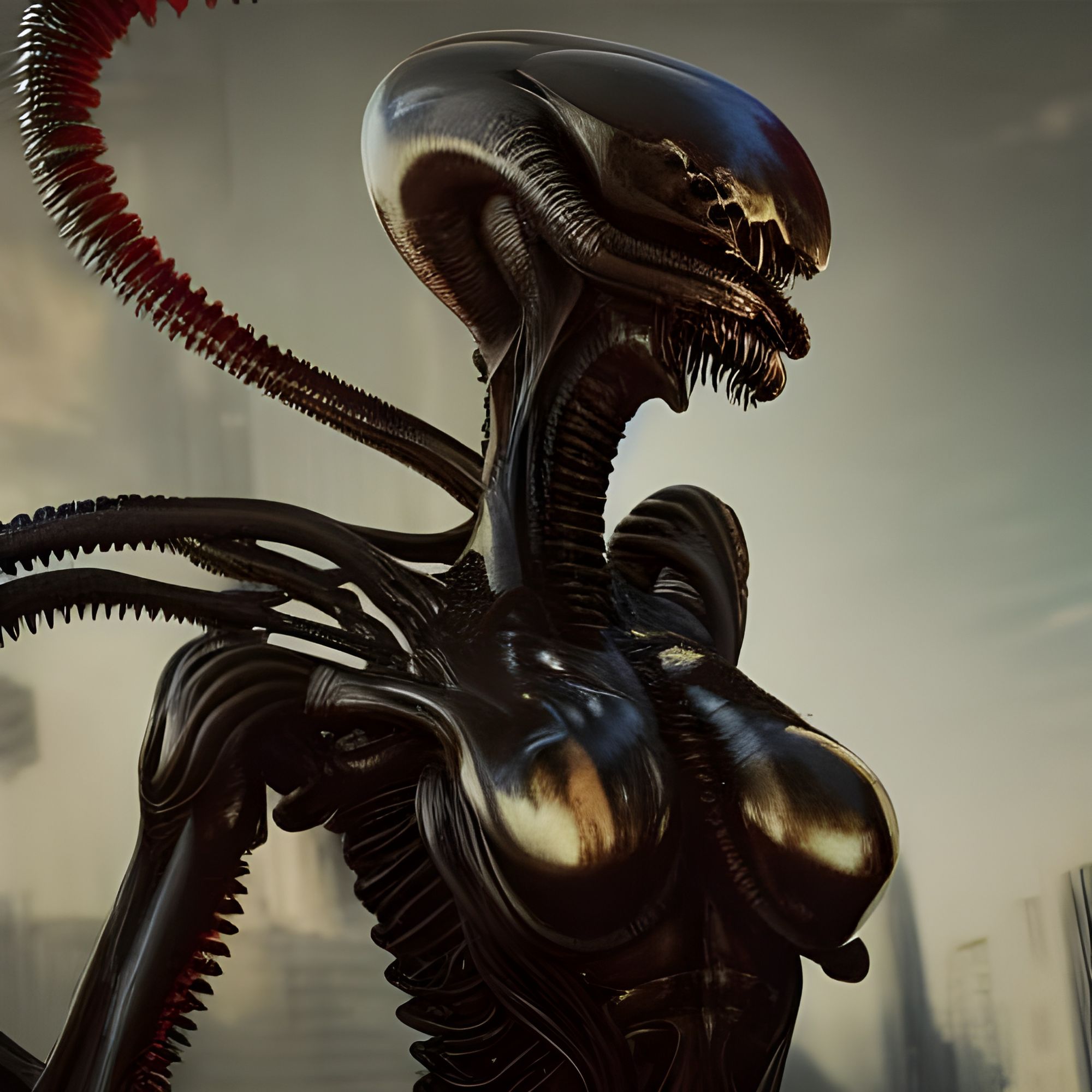 Xenomorph Queen R Nightcafe