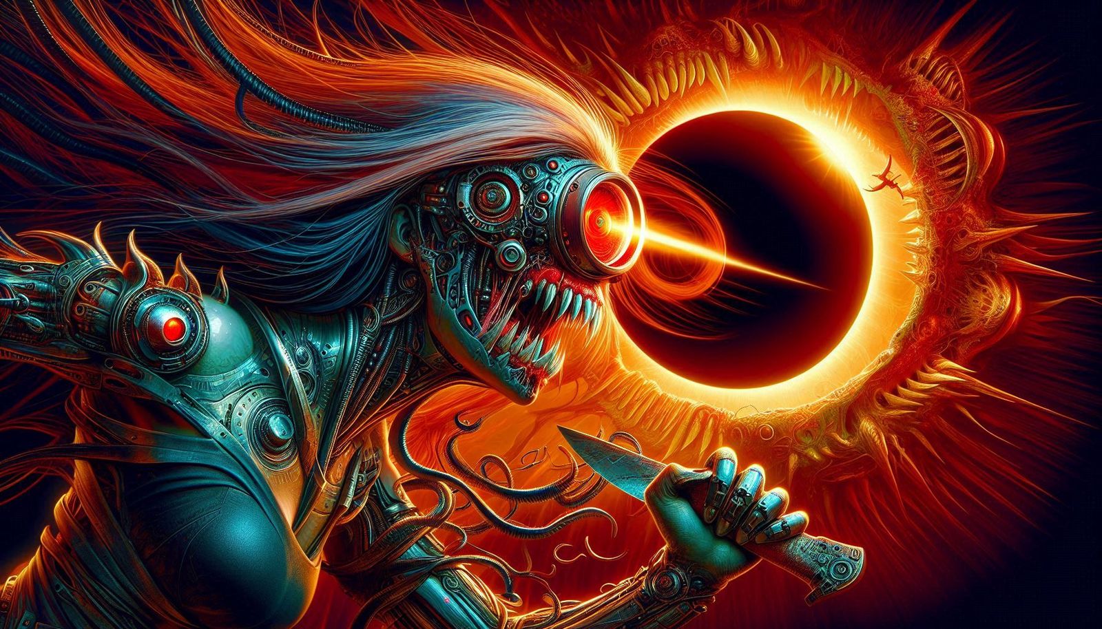 multi-eyed cyborg cyclops