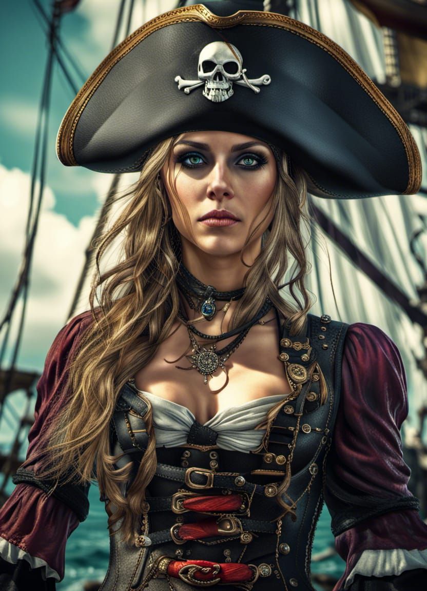 pirate woman - AI Generated Artwork - NightCafe Creator