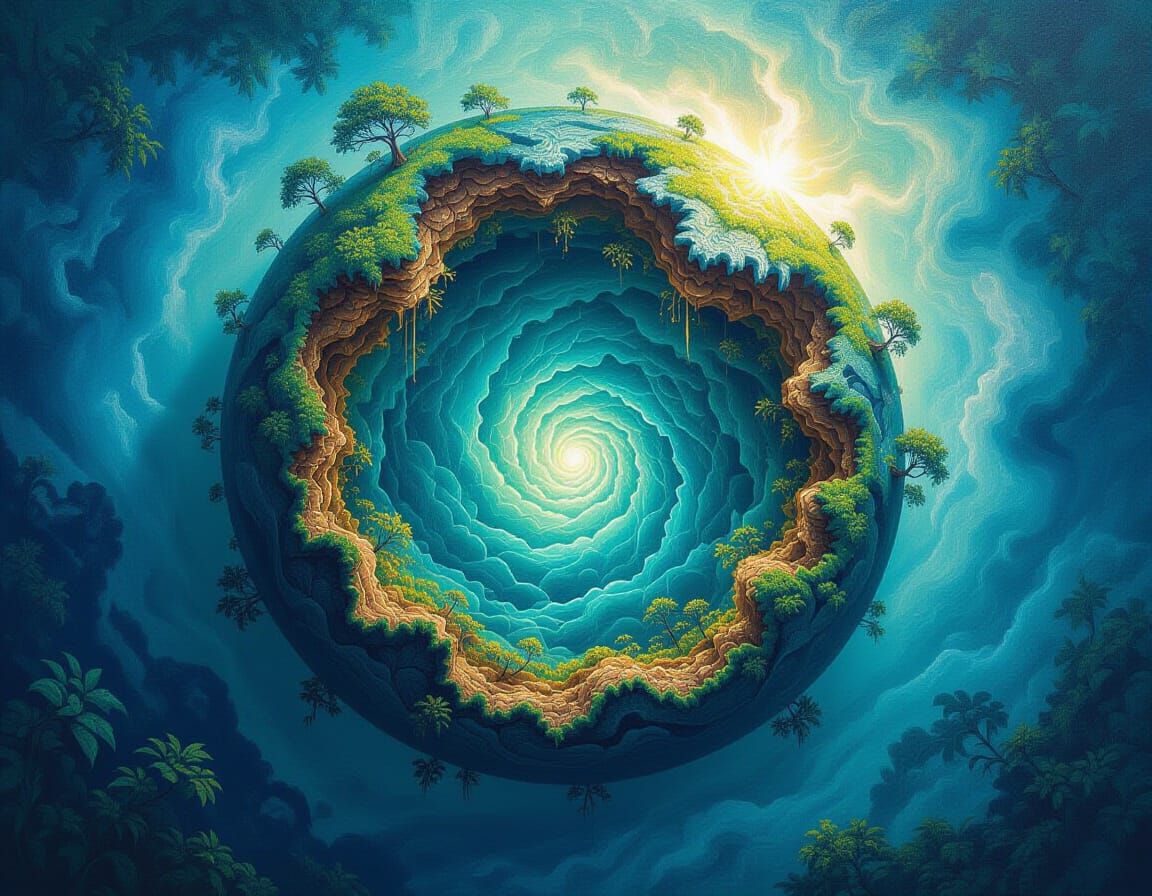 Hollow earth theory   by @Master Crowley