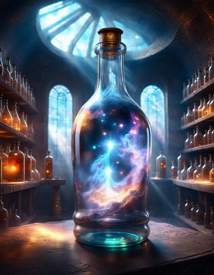 Galaxy bottle  by @Roswarcus