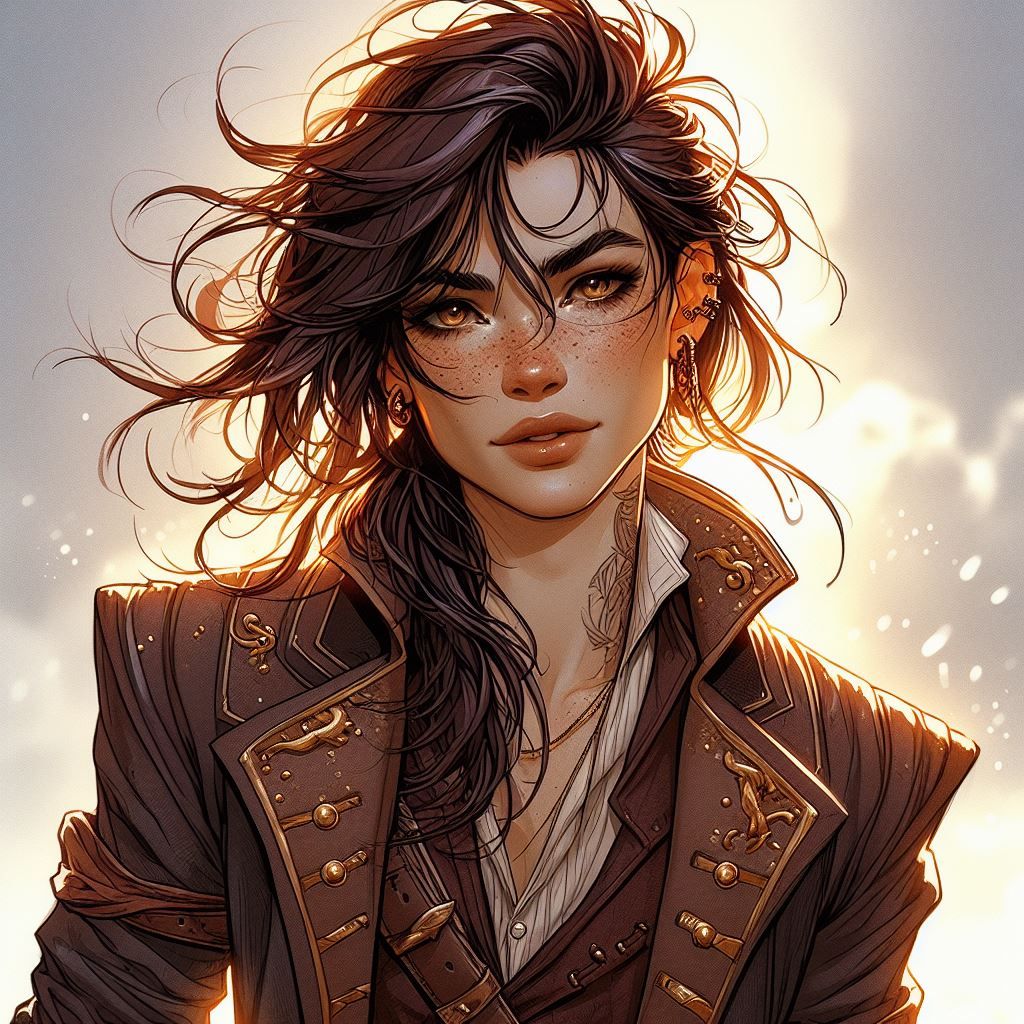 Ponytail and Brigand's Coat