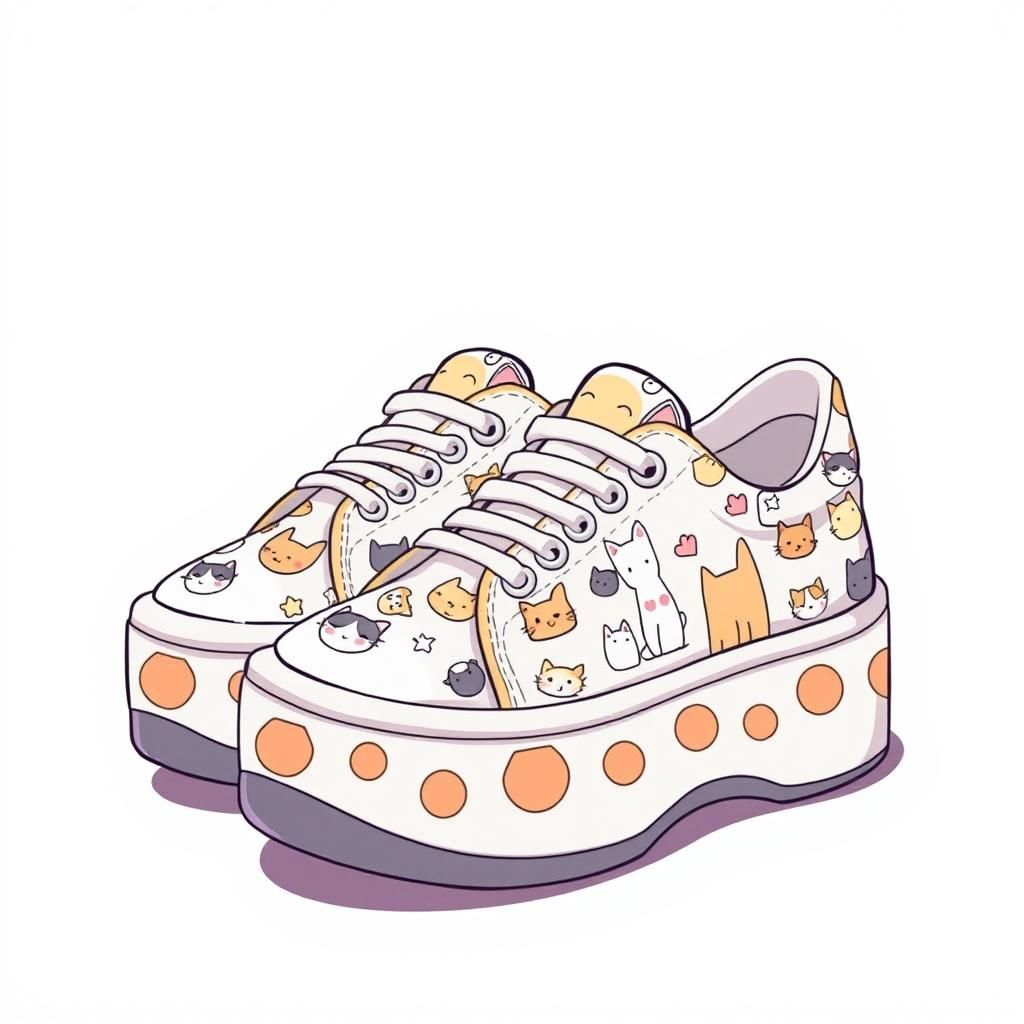 Cat platform sneakers