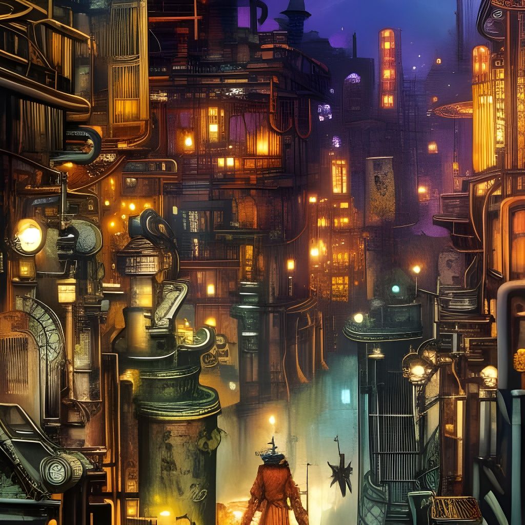 Steampunk City - AI Generated Artwork - NightCafe Creator