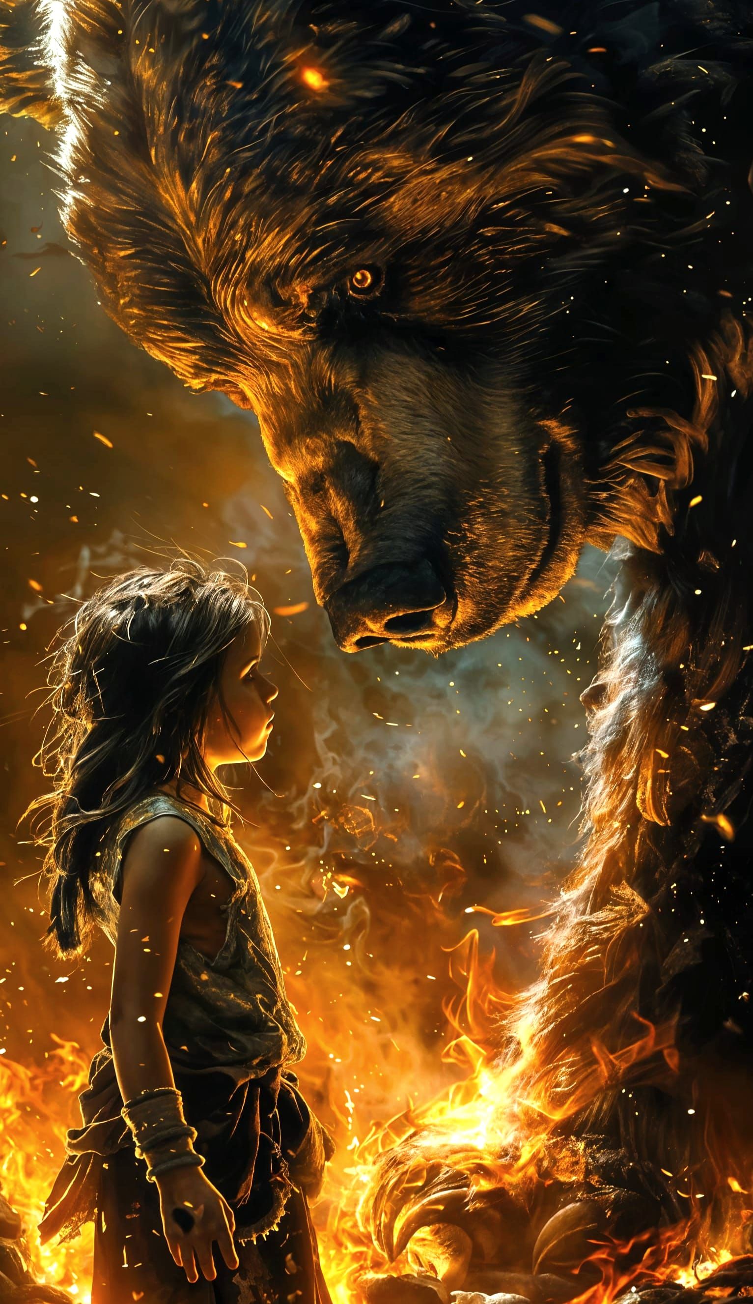 Bear and Girl