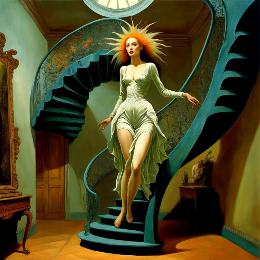 Surreal Landscape Inspired by Surrealist Masters