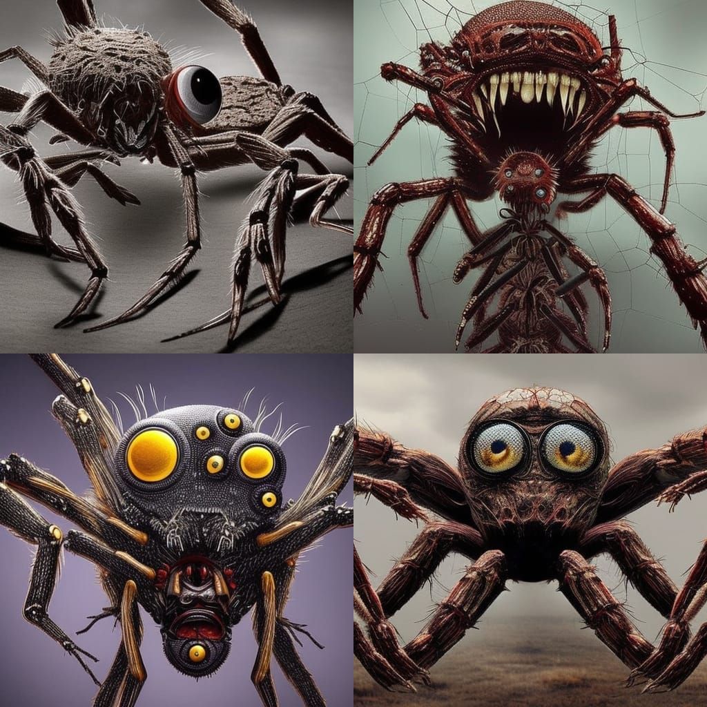 A 10m Tall Spiders - Ai Generated Artwork - Nightcafe Creator