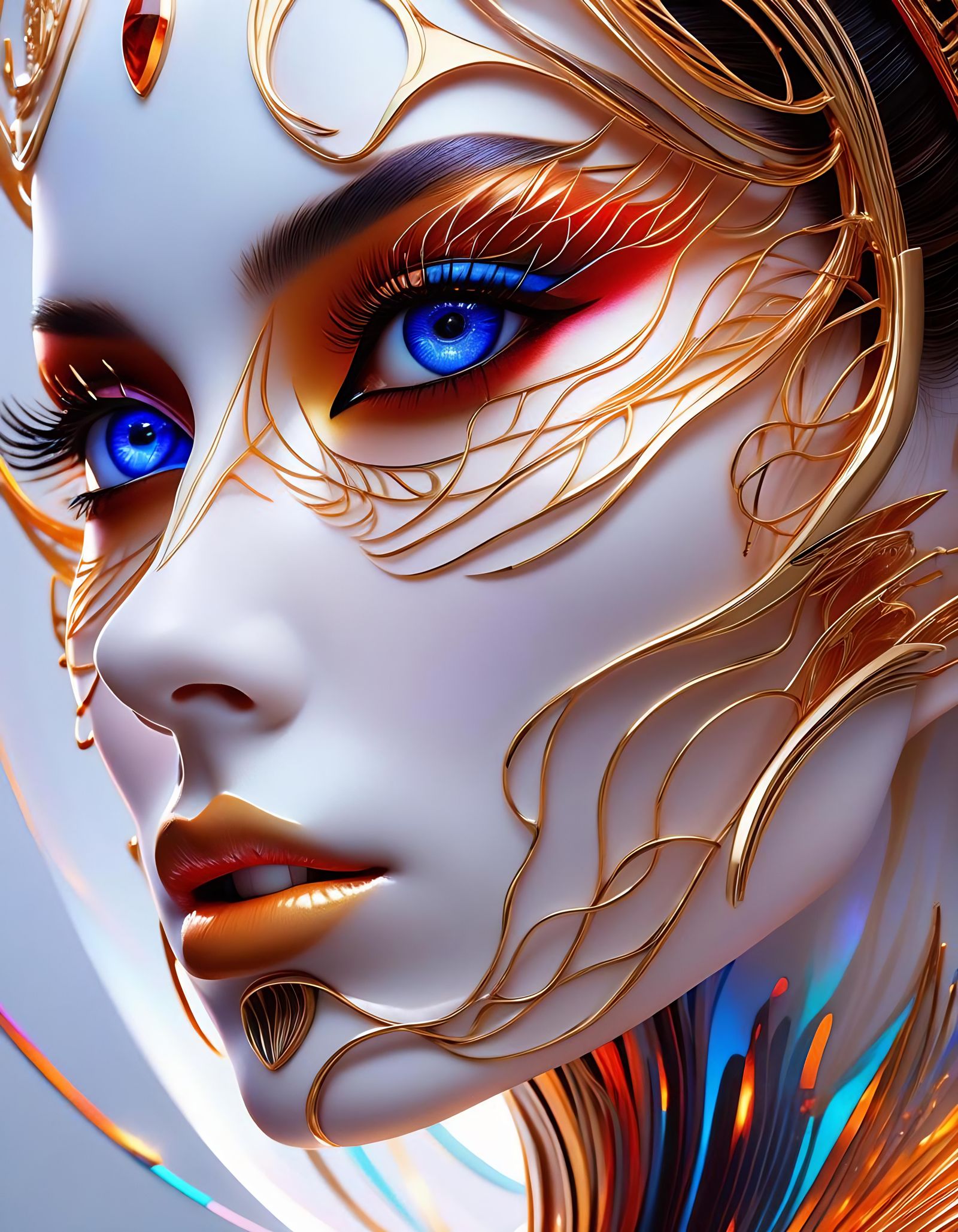 Porcelain lady  by @DarkSviter