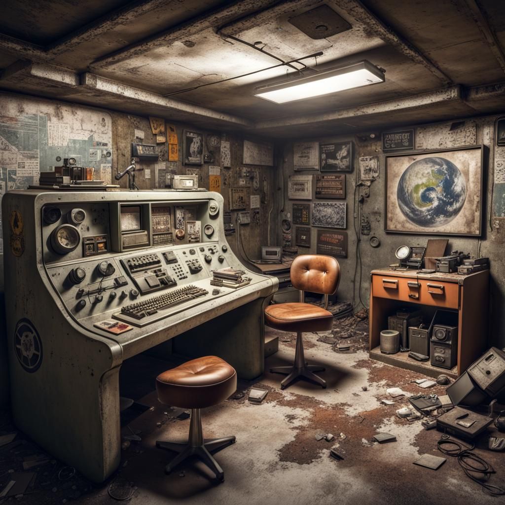 The abandoned underground bunker   by @Mr Doodle