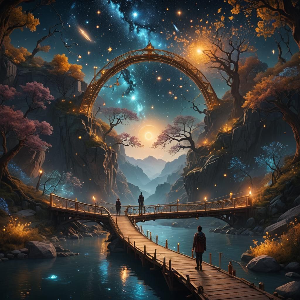 River of Life: Star-Being Embraces the Universe
