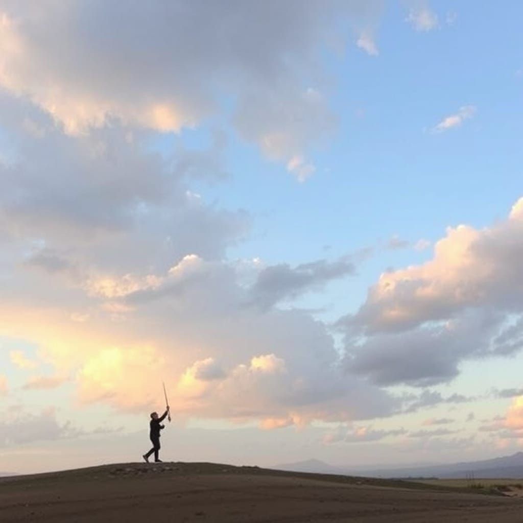 A Beautiful Cypress Tree with a Feminine Figure