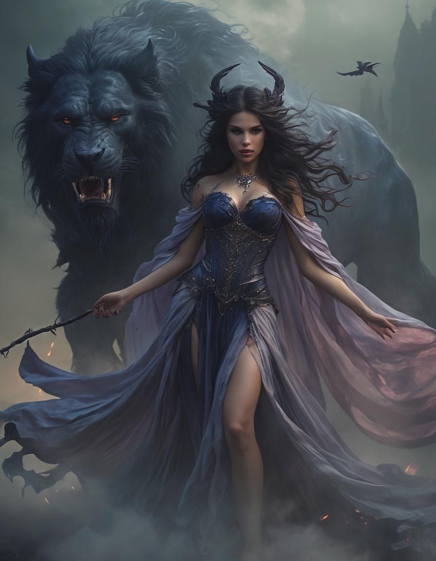 A witch and her guardian