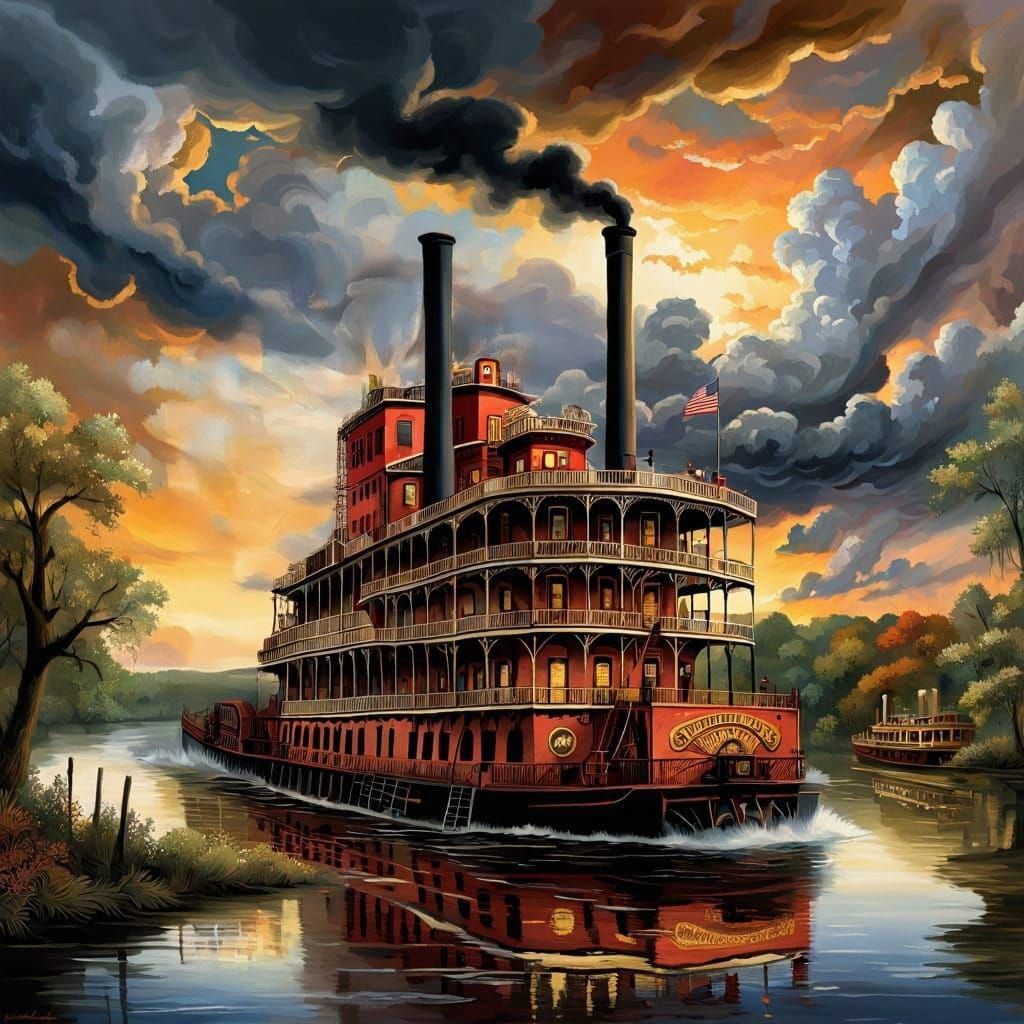 old mississippi steamer