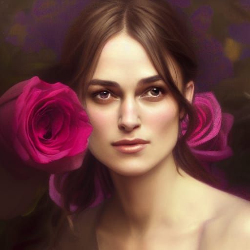 Keira Knightley Portrait - AI Generated Artwork - NightCafe Creator