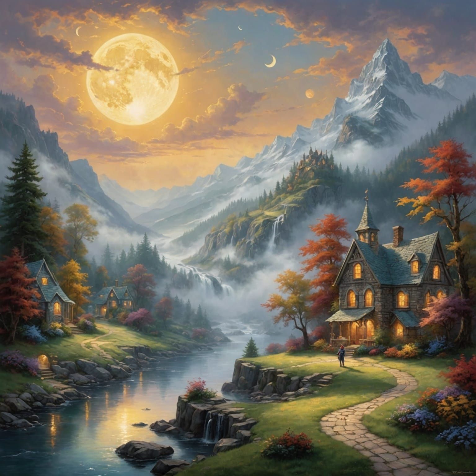 Symbolic Struggle:

"Write a story where the Sun and the Moo...