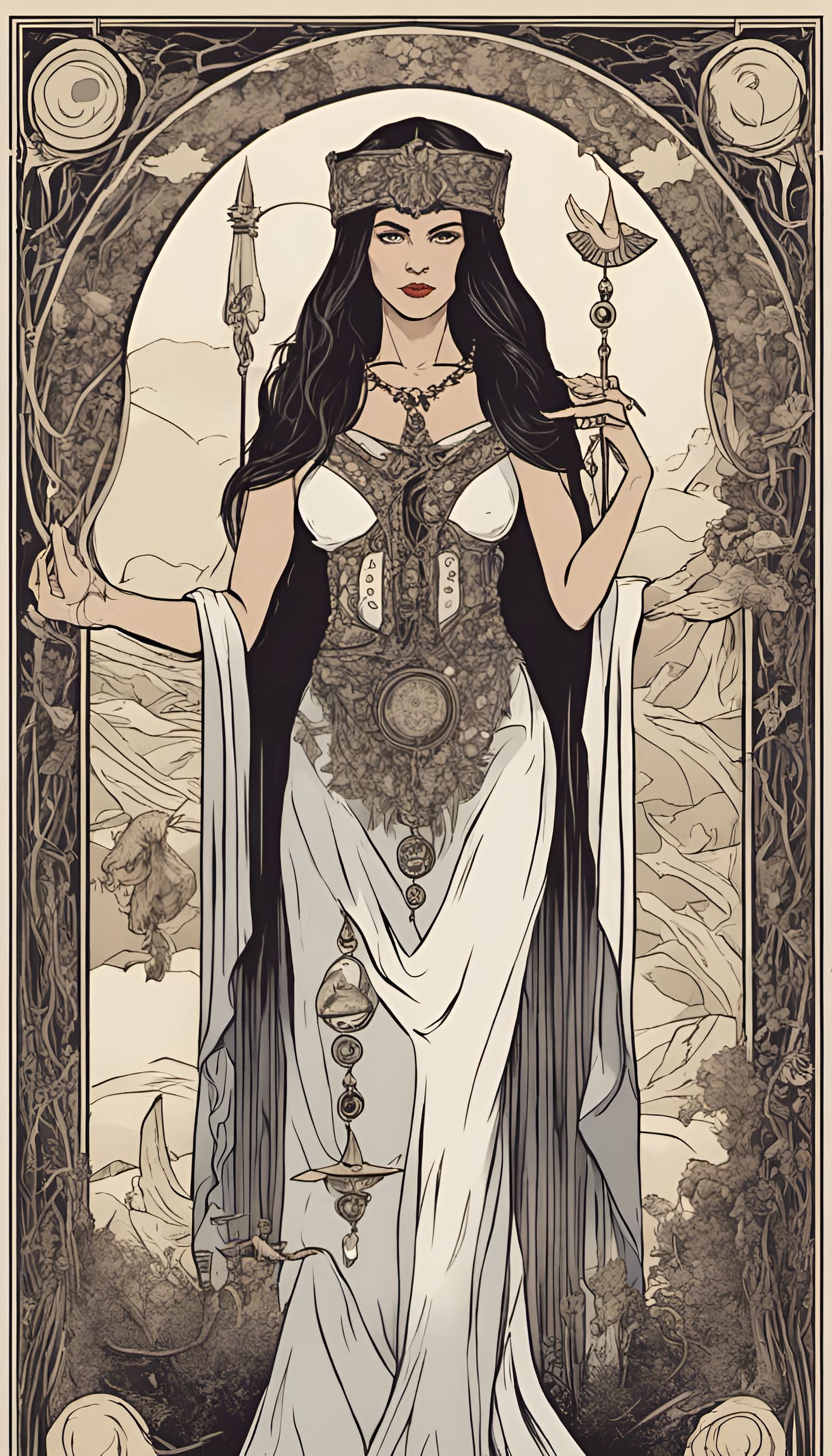 The Priestess - AI Generated Artwork - NightCafe Creator