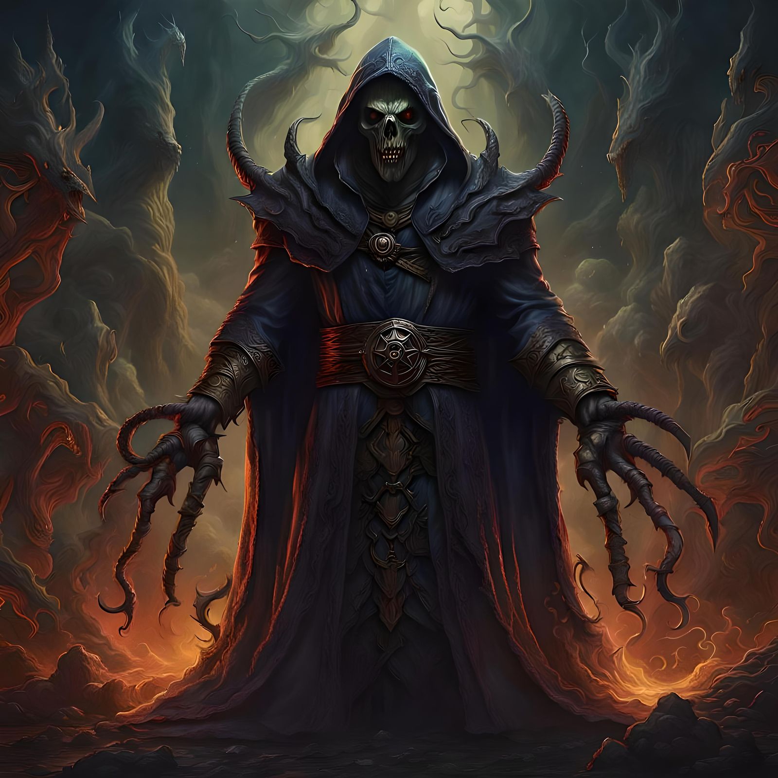 Necromancer Of Death - AI Generated Artwork - NightCafe Creator