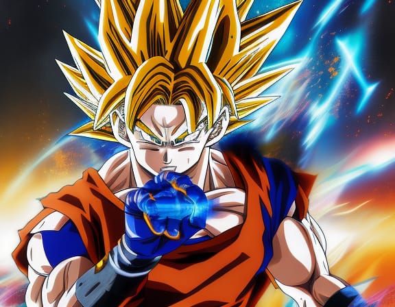 Dragonball goku - AI Generated Artwork - NightCafe Creator