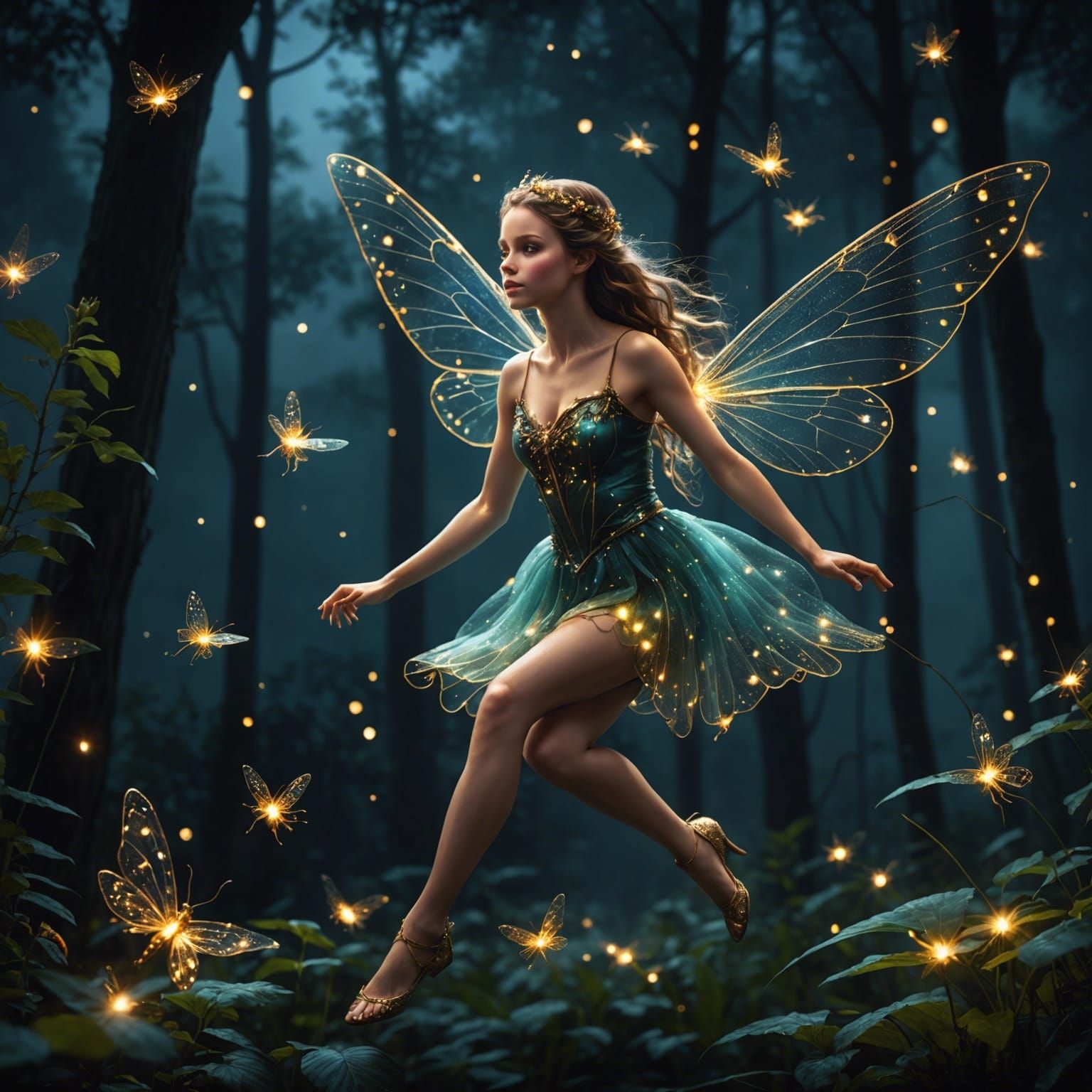 fairies and fireflies