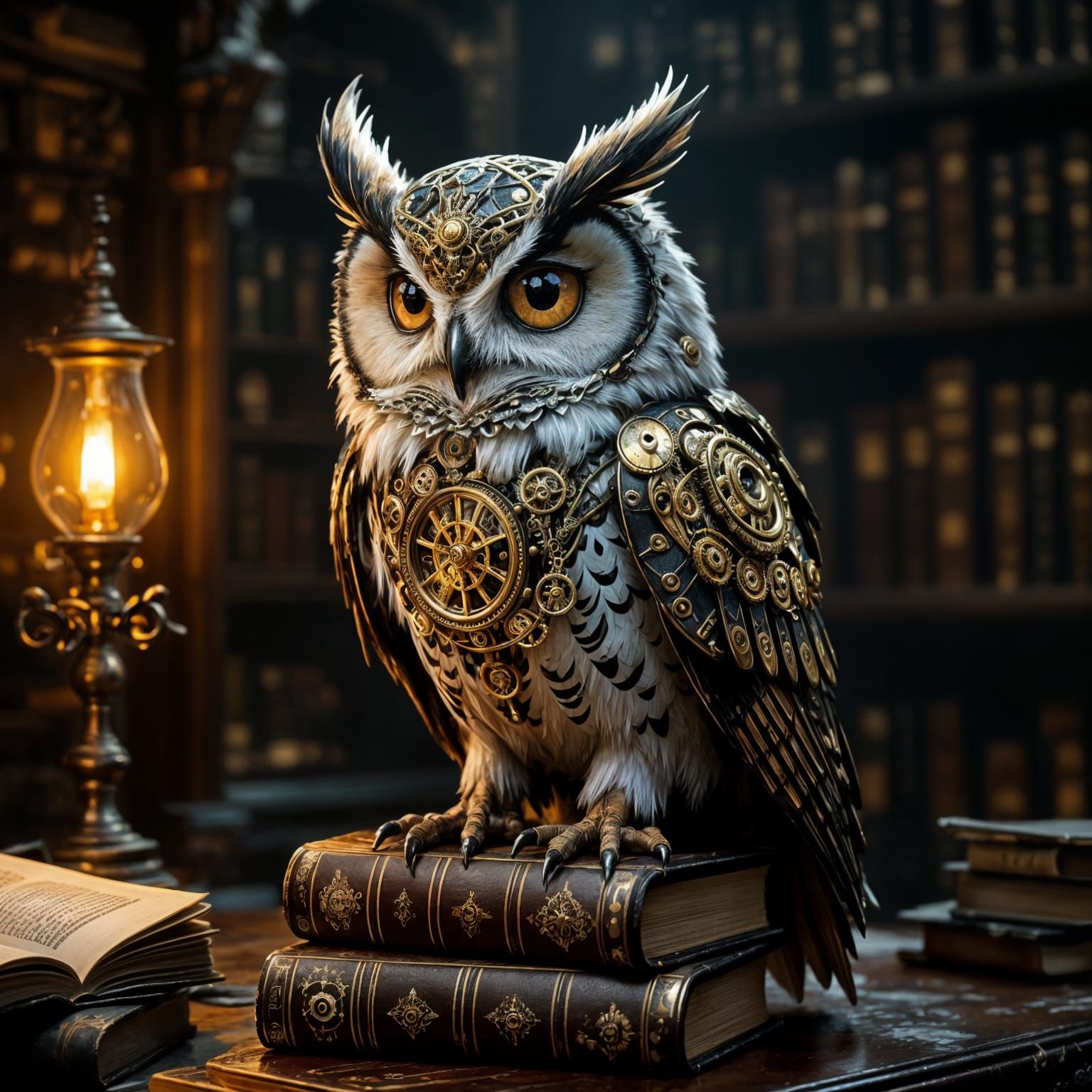 Wise Owl  by @AbstractCat