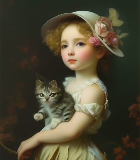 Girl With Kitten pt25 